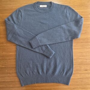 EVERLANE Blue-Gray Cashmere Crewneck Pullover Sweater Top   Women's Size M
